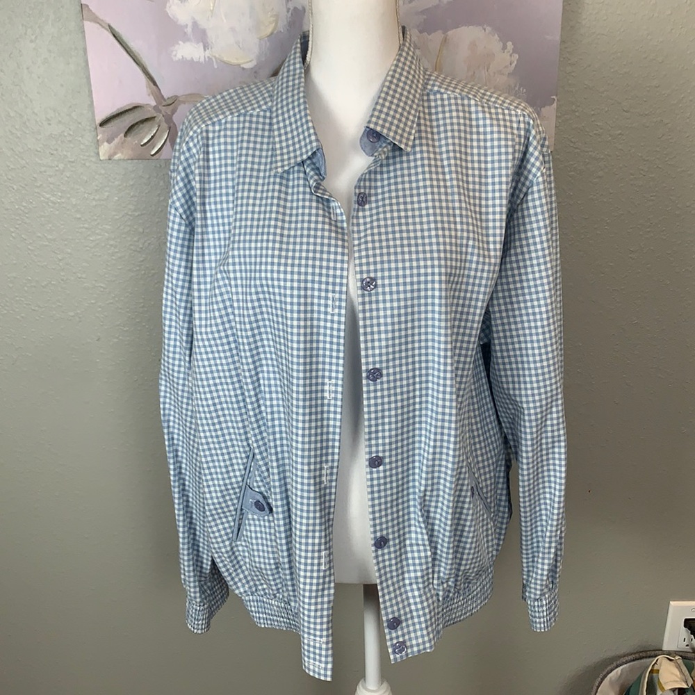 UEC - Alfred Dunner Blue Gingham Jacket